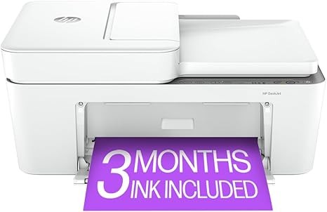 HP ENVY 6055e Wireless Color Inkjet Printer, Print, scan, copy, Easy setup, Mobile printing, Best-for-home, 3 months of Instant Ink included,white